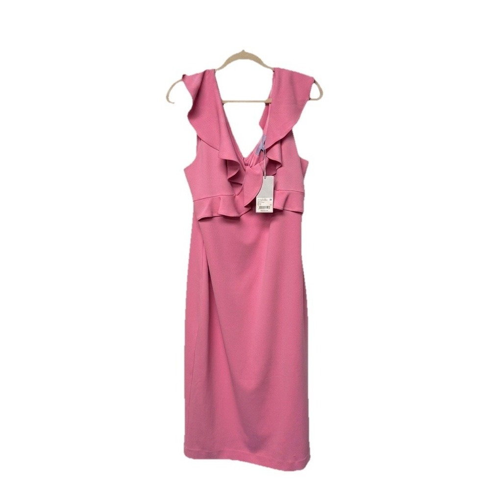 NWT Antonio Melani Feminine Romantic Preppy Whimsical Midi Semi-Formal  XL Dress